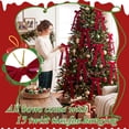 thumbnail image 5 of Yexmas 12pcs Burgundy Velvet Christmas Bows, Ribbon Bows Xmas Ornaments for Christmas Tree Home Party Staircase Door Wreath Garland Holiday Decor, 5 of 7