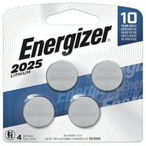 Energizer CR2025 Coin Batteries (4 Pack), 2025 3V Lithium Batteries, Long-Lasting Power Compatible with Key Fobs, Watches and more