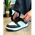 thumbnail image 5 of Top Moda Shoes Women Fashion Sneakers Two Tone Lace Up Sporty Design MONTANA-3 Black / White 8.5, 5 of 5