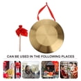 thumbnail image 3 of Shisuyan 1 Ensemble d'Instruments de Percussion Traditionnels Gong Chinois avec Marteau (Rouge), 3 of 9