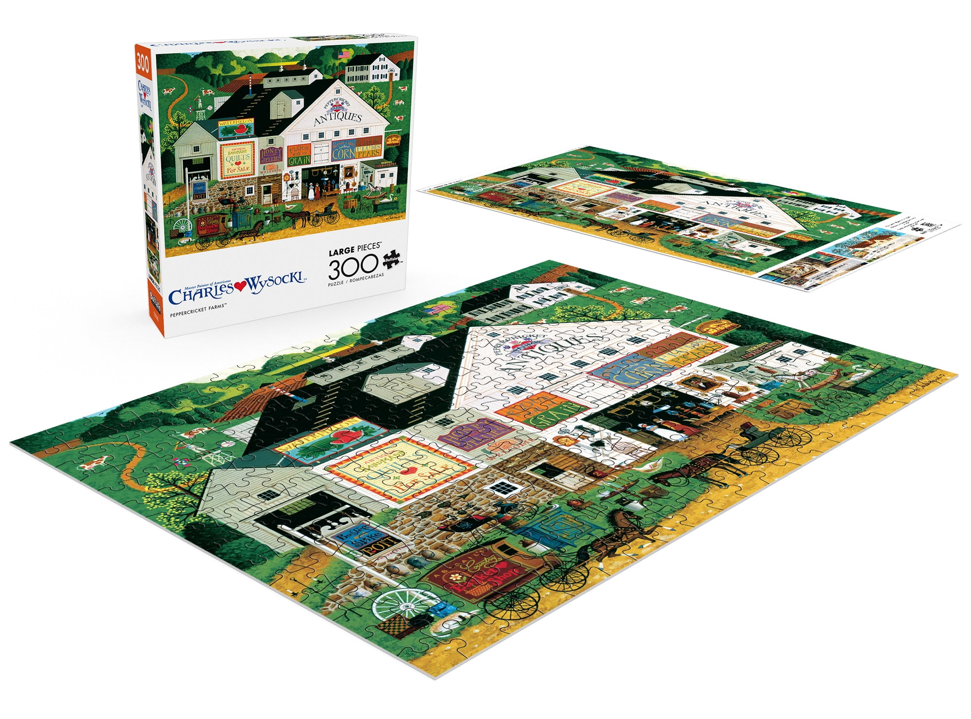 Buffalo Games Peppercricket Farms 300-Piece Interlocking Jigsaw Puzzle for Adults Ages 14-99 Years