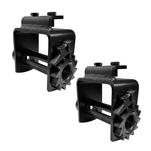 Portable Bolt On Winch Flatbed Trailer Truck Winch for 2" -4" Winch Strap, 2-pack