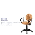 thumbnail image 4 of Scranton & Co Vinyl Basketball Task Office Chair in Orange/Black, 4 of 8