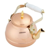 Classic Cuisine Copper Tea Kettle - 7.25C/1.8Q Vintage Teapot for Stove