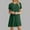 A0810-Army Green, variant on QUINDOS Dresses for Women Short Sleeve Sundress Casual Crew Neck Sun Dresses Summer Loose Solid Color Slim Knee High Mini Dresses for Women