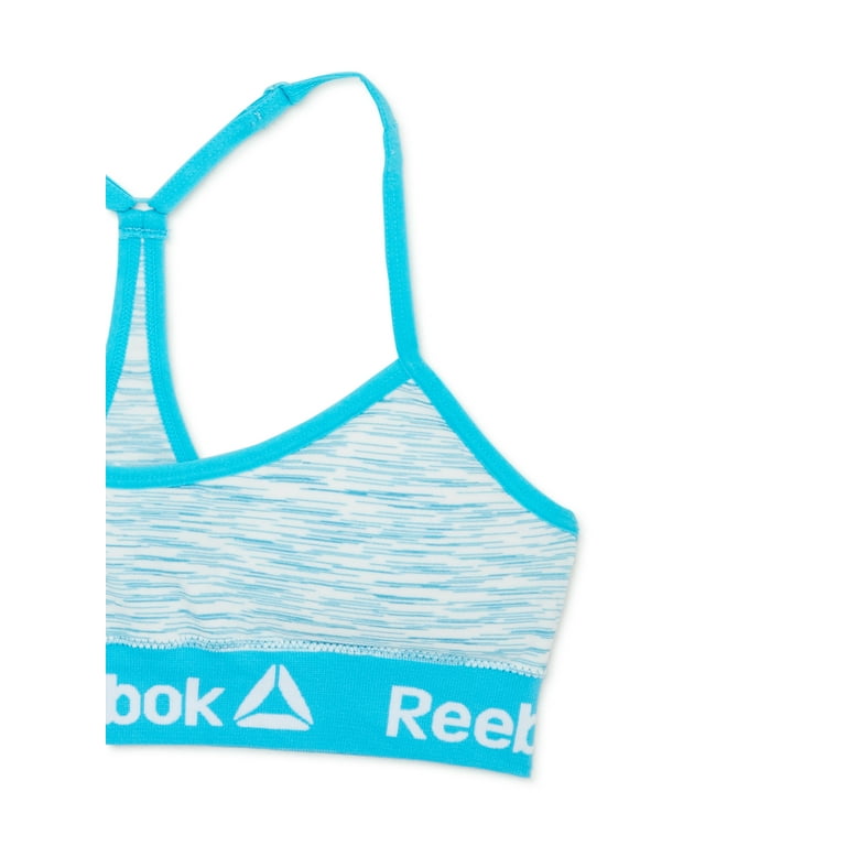 Reebok Girls Seamless Bras T-Back Bralettes, 2-Pack 