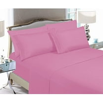 Sheet Set - Super Soft 1500 Series, Deep Pocket, Wrinkle & Fade Resistant, Silky Microfiber, Full, Light Pink