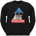 thumbnail image 1 of Pug Life Adult Black Sweatshirt, 1 of 1