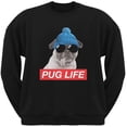 thumbnail image 1 of Pug Life Adult Black Sweatshirt, 1 of 1
