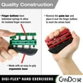 thumbnail image 4 of CanDo 10-0741 Digi-Flex Hand Exerciser, Finger 3.0 lb/Hand 10.0 lb, Red-Light, 4 of 5