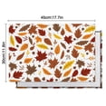 thumbnail image 6 of Harvest Dinner Placemats Set of 4, 12x18 Inch Rustic Linen Table Mats with Turkey and Pumpkin Pattern, Washable Farmhouse Dining Decor for Fall Gatherings, 6 of 6