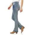 thumbnail image 3 of WallFlower Women's Luscious Curvy Bootcut Mid-Rise Insta Stretch Juniors Jeans (Standard and Plus), 3 of 5