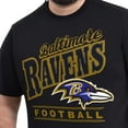 thumbnail image 5 of Men's G-III Sports by Carl Banks  Black Baltimore Ravens Adaptive Headliner Graphic T-Shirt, 5 of 6