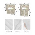 thumbnail image 5 of Teal Orange Eucalyptus Swag Curtains for Living Room/Bedroom Windows, Spring Botanical Leaves Kitchen Curtains and Valances Set 36 Inch Length, Light Filtering Swags Valance Curtain Panels, 5 of 5