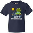 thumbnail image 3 of Inktastic Daddys Fishing Buddy Cute Frog Youth T-Shirt, 3 of 5