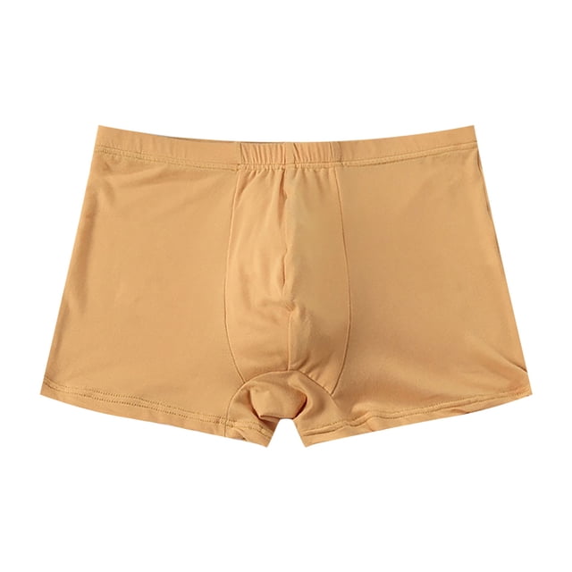 B91xZ Underwear for Men Pack Breathable Low Rise Mesh Trunks Underwear,Yellow XL
