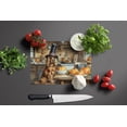 thumbnail image 2 of Cocker Spaniel Fall Kitchen Pumpkins Glass Cutting Board Large 12 in x 15 in, 2 of 5