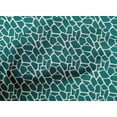 thumbnail image 4 of oneOone Cotton Poplin Dark Teal Green Fabric Giraffe Animal Skin Sewing Material Print Fabric By The Yard 56 Inch Wide, 4 of 4