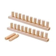 thumbnail image 4 of 2 Pcs Weaving Loom Chunky Blanket Loom Knitting Hand Crochet Wooden Frame for Adults DIY Hobby Beginners, 4 of 9
