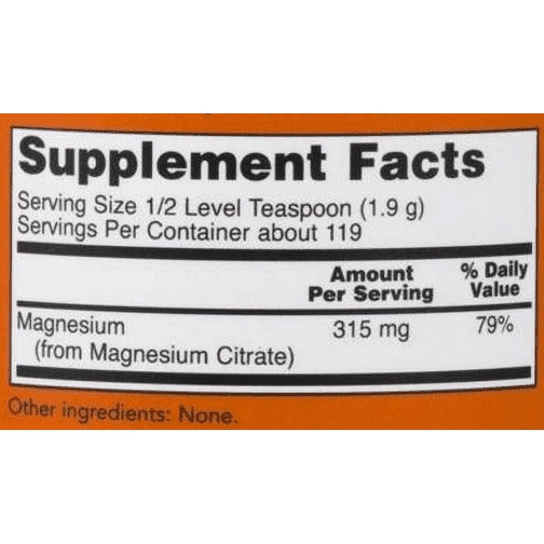 Magnésium Diglycinate En Poudre Now Foods - 227g, Complément Alimentaire