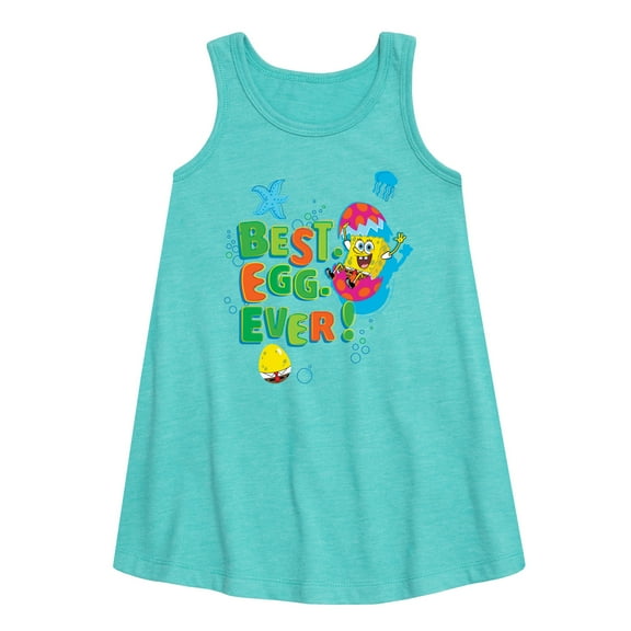 SpongeBob Squarepants - Best Egg Ever - Toddler and Youth Girls A-line Dress