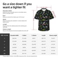 thumbnail image 5 of Pofeuu Space Rockets Print Hawaiian Shirt for Men Sleeves Casual Button Down Summer Beach Dress Shirts T-Shirts,3X-Large, 5 of 7