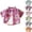 Hot Pink, variant on DJDLJWCJ Short Sleeve Button Up Shirt for Boys Lightweight Plaid Printed polo Shirts Stretch Soft Summer Shirt Orange Size 7