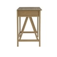 thumbnail image 3 of Linon Titian Pine Wood One Drawer Desk in Driftwood Brown, 3 of 17