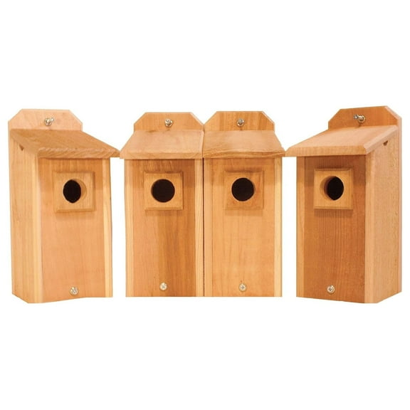 4 Cedar Bluebird Houses