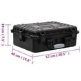 thumbnail image 4 of vidaXL Portable Flight Case Black 52x40x19 cm PP, 4 of 5