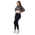 thumbnail image 3 of Jeans de Gabardina Super Skinny Pantalón Tiro Alto SE4551, 3 of 6