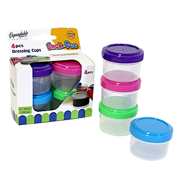 Dependable Industries Inc. Essentials Twist Top 4Pack Condiment Cups