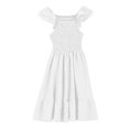 thumbnail image 4 of MEZZALL Toddler Girls Summer Dresses Sundress Smocked Sleeveless Dresses With Pockets, 5-6 Years, 4 of 5