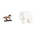 thumbnail image 1 of Figura de caballo, escultura de , estatua de cerámica y resina, adorno coleccionable de animal, ideal para el hogar, la oficina o como regalo., 1 of 8