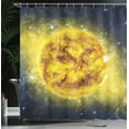 thumbnail image 4 of Ambesonne Galaxy Shower Curtain, Galaxy Space Panorama, 69"Wx75"L, Yellow Blue, 4 of 5