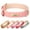 Pink, variant on Pet Artist Leather Dog Collars Personalized Dog Collar with Customized Name & Number Engraved Durable Adjustable Collar for Small Medium Large Dogs