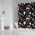 thumbnail image 2 of Accented Spooky Halloween Pattern Shower Curtain 72"x84" ,Bathroom Decorative Shower Curtains Set with 12 Hooks,Modern Waterproof Washable Shower Curtain, 2 of 6