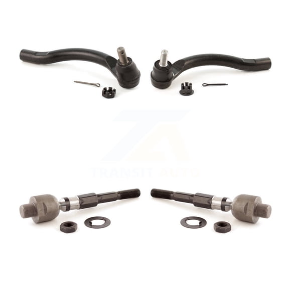 TOR Front Outer & Inner Steering Tie Rod End Kit for Car 2006-2011 Honda Civic Acura CSX - Left Right Side (Driver Passenger) KTR-105011