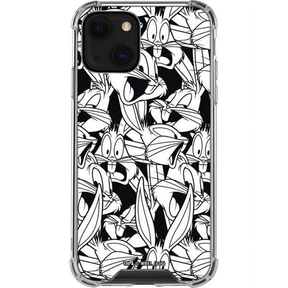 Skinit Cartoons Bugs Bunny Super Sized Pattern iPhone 14 Plus Clear Case