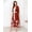 Red, variant on PRODESIGN Long Kimono Robe Satin Sleepwear Blouse Bathrobe Nightgown Silky Crane Kimono Cardigan Robe