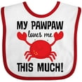 thumbnail image 3 of Inktastic My PawPaw Loves Me Boys or Girls Baby Bib, 3 of 4