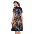 thumbnail image 7 of Lsque Chucky Print Women's Casual Dress T-Shirt Summer Short Sleeve Scoop Neck Swing Dresses, 7 of 7