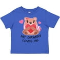thumbnail image 3 of Inktastic My Granny Loves Me Bear and Hearts Boys or Girls Toddler T-Shirt, 3 of 5