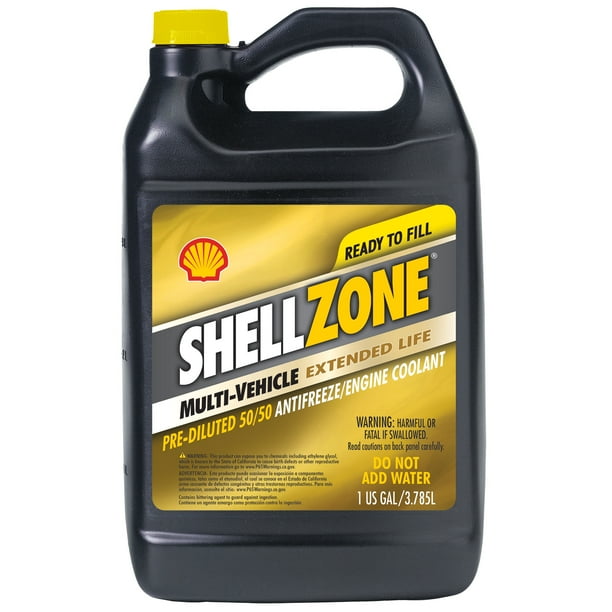 Shellzone MultiVehicle Antifreeze/Coolant, 50/50 PreDiluted, 1 Gallon