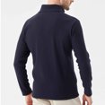 thumbnail image 4 of LODIENY Men Full Zip Cardigan Sweater Stand Collar Regular Fit Ribbed Knit Thermal Sweaters Long Sleeve Baggy Casual Fall Winter Outfits Navy XXL, 4 of 5