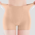thumbnail image 6 of Scyoekwg Women's Boyshort Underwear Stretch Solid Color Safety Panties Breathable Mid‑Waist Ladies Briefs For Daily Wear (Beige,M), 6 of 7