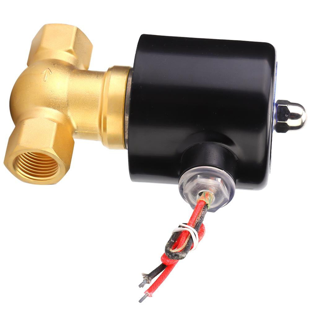 ZQDF-15 Steam Solenoid Valve Industrial Brass PTFE Sealing Sheet Female Thread G1/2in for Low Pressure Large Flowing Air Gas Oil #4 