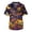 Purple B, variant on Men's Halloween Scrub Tops V-Neck Short Sleeve Distressed Splatter Print Medical Work Shirt with Chest Pocket Comfortable Pullover Tunic for Doctor Black M