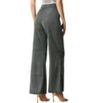 thumbnail image 3 of INSPIRE CHIC Metallic Sparkly High Waist Wide Leg Pants for Women's Trousers Clubwear, 3 of 5