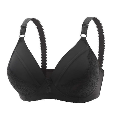 Tnhcen Tank Tops with Built In Bras Women s Plus-Size Thin Comfortable Breathable Cotton Bra Cover Underwire Bras for Women Breathable Underwear for Womens Underwear   Black  XL